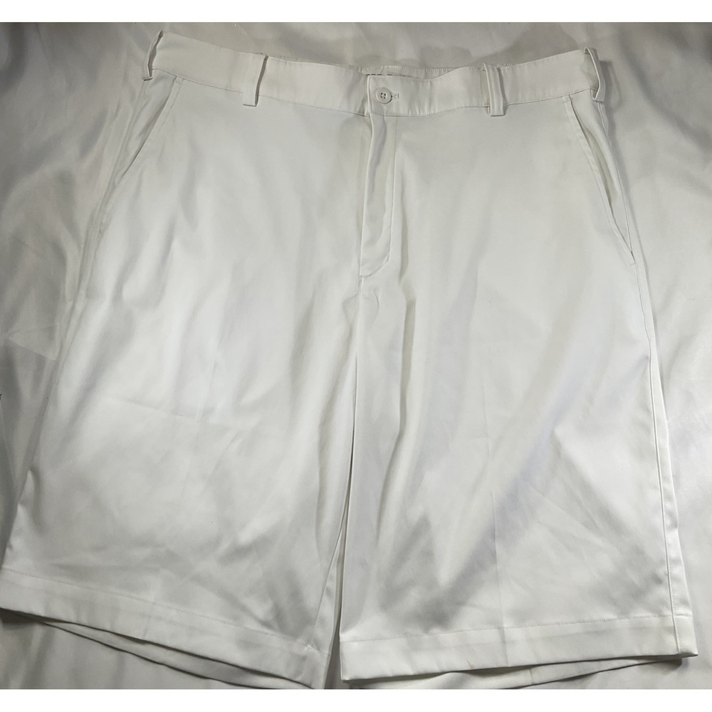 Nike Golf Tour Performance Men 34 White Fit Dry 11 Inch Inseam Chino Pockets 12